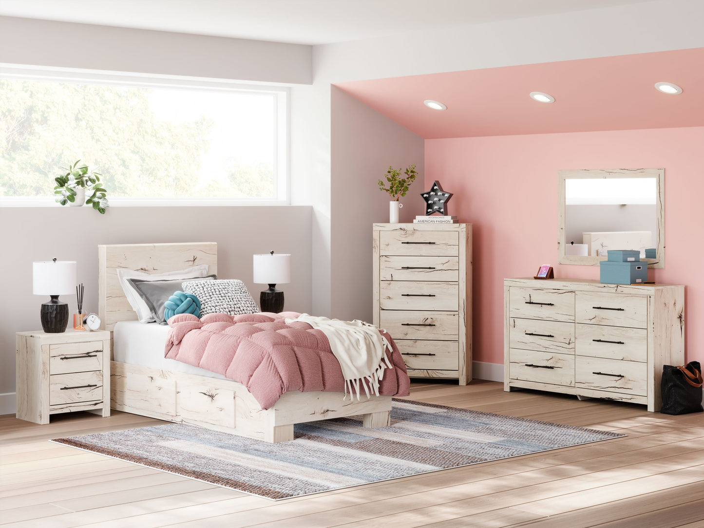 Lawroy - Panel Bed With Storage