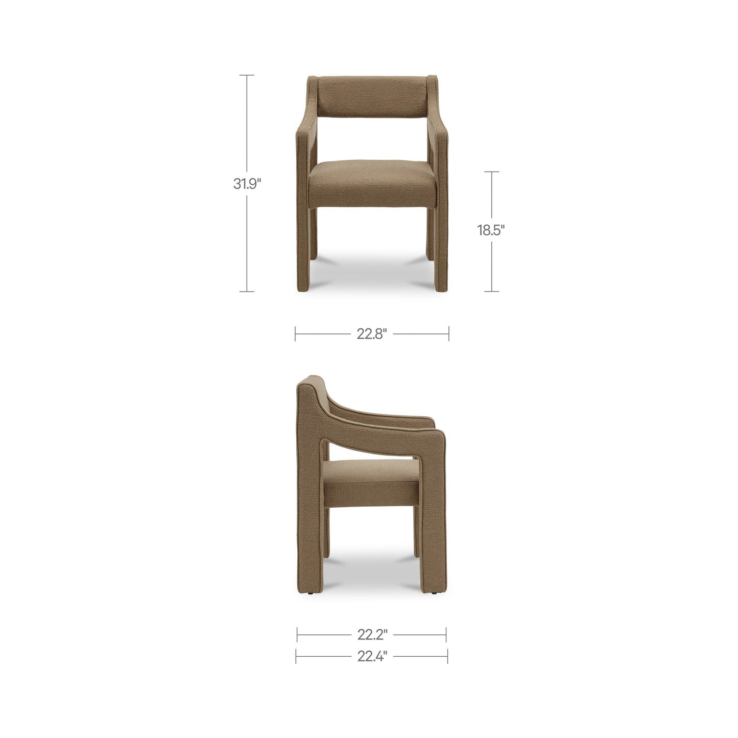 Elise - Dining Chair - Ochre