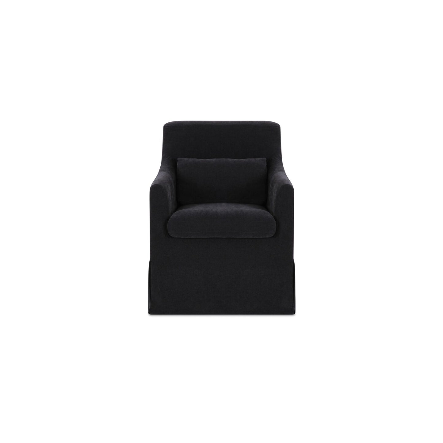 Lydia - Slipcover Dining Chair - Black