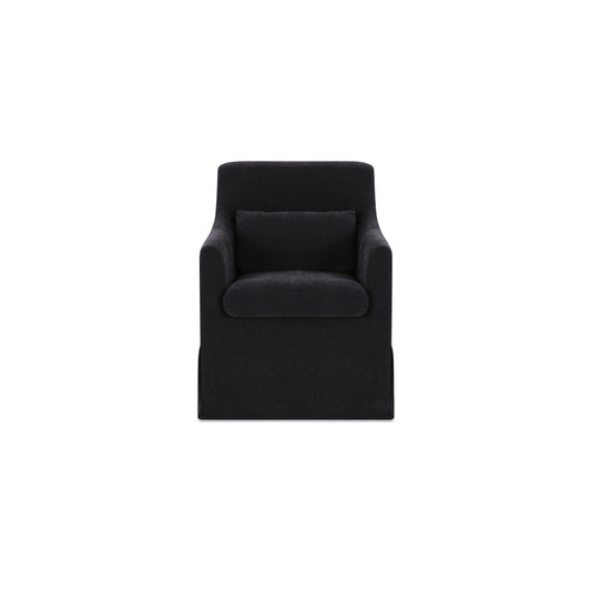 Lydia - Slipcover Dining Chair - Black