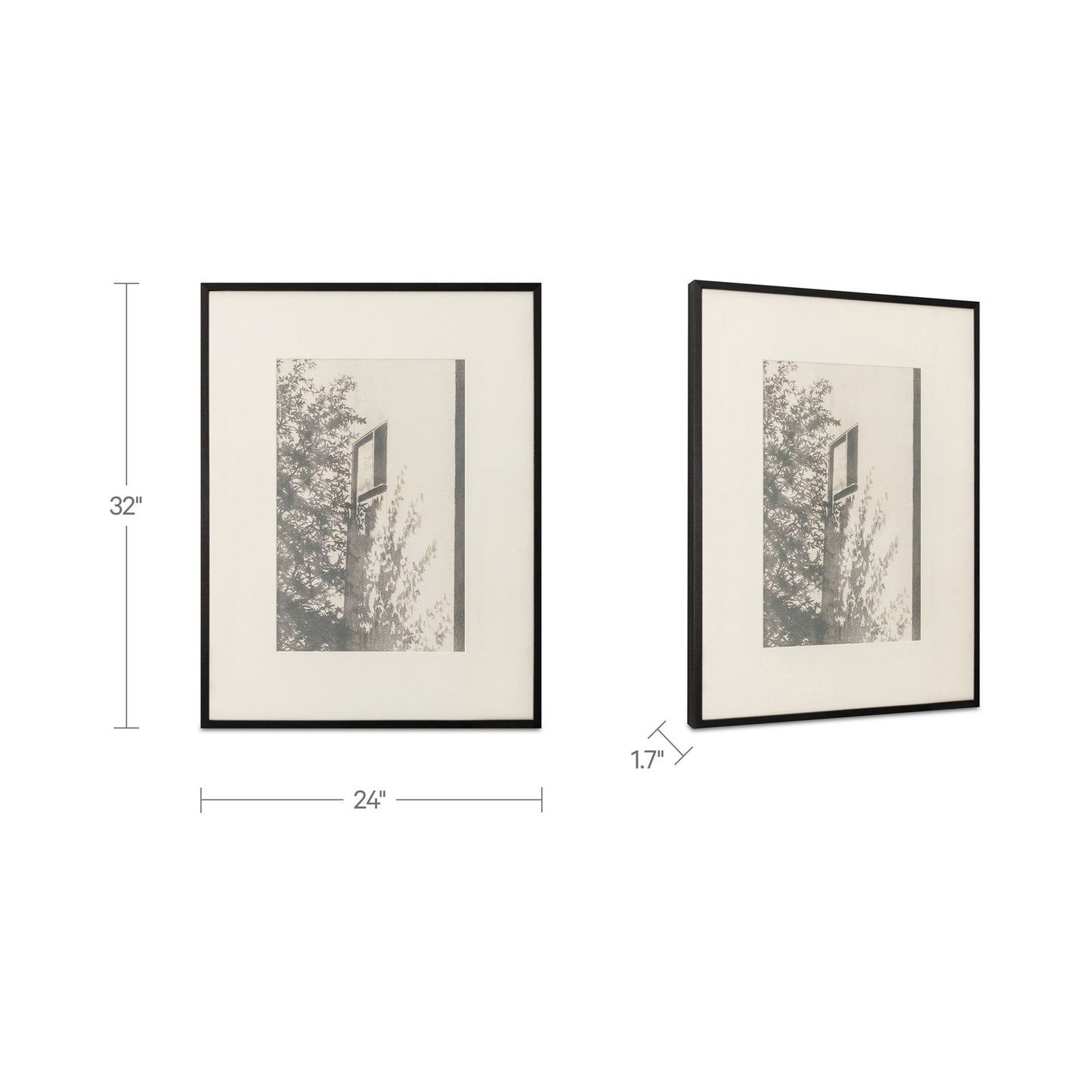 Retreat - Framed Print - Gray