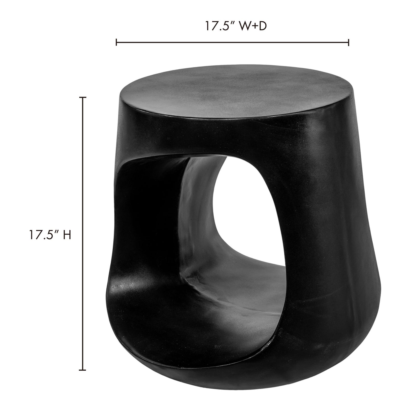 Rothko - Outdoor Stool - Black