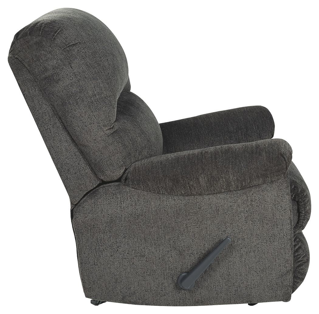 Ballinasloe - Smoke - Rocker Recliner - Fabric