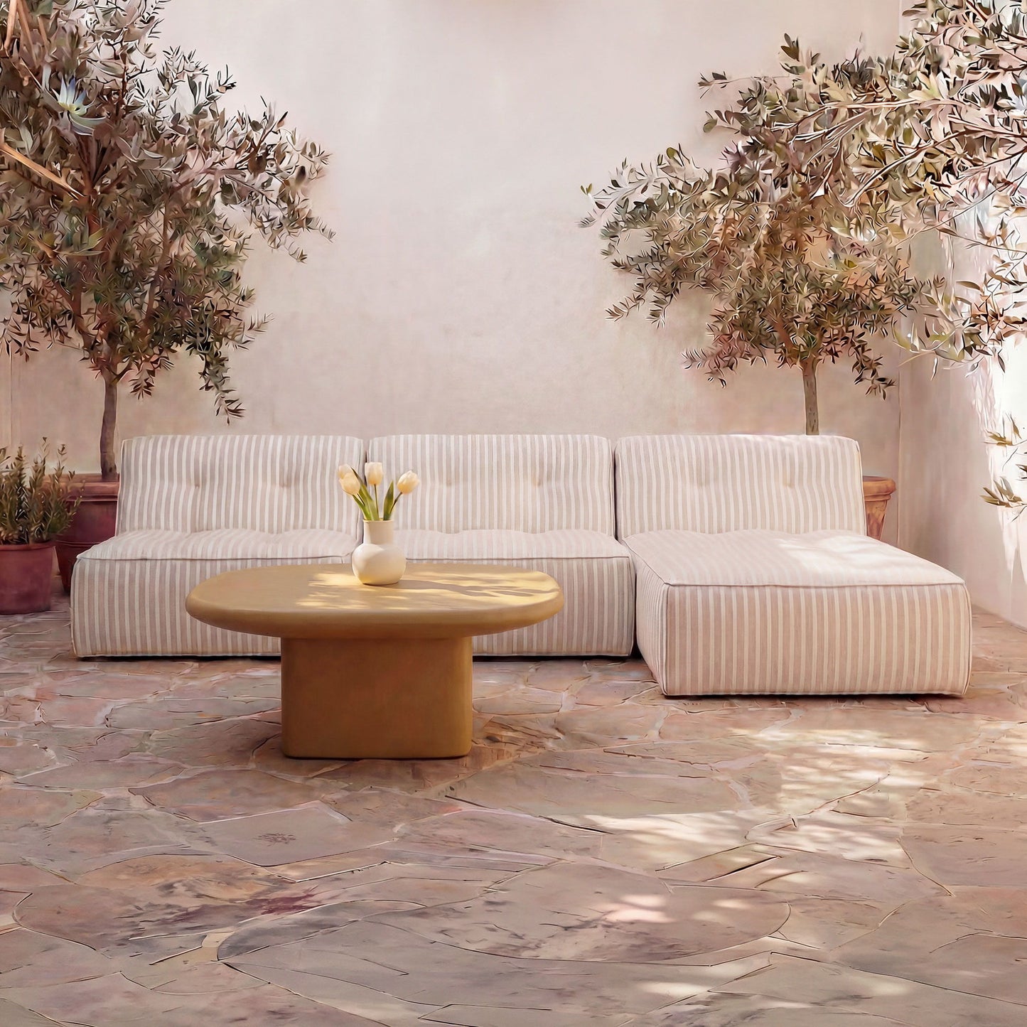 Manon - Outdoor Coffee Table - Deep Yellow