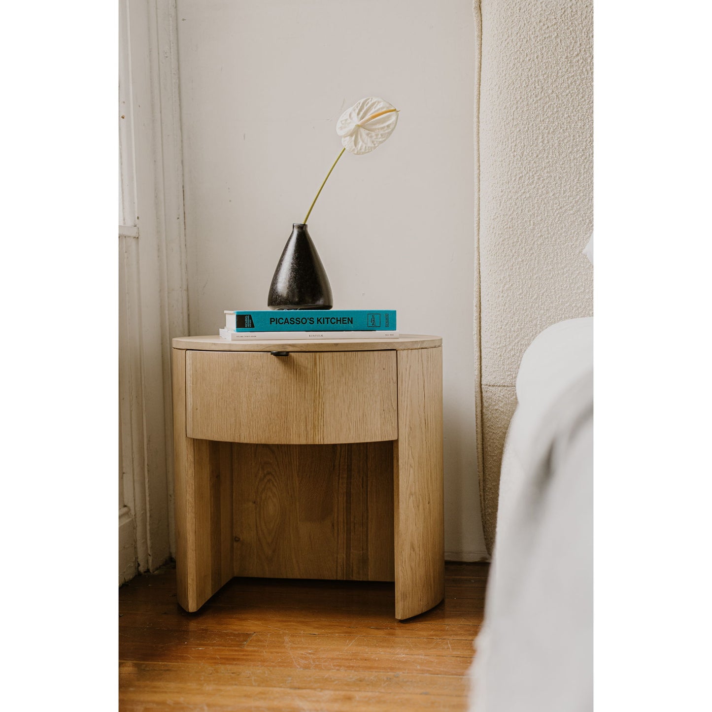 Theo - One Drawer Nightstand - Light Brown