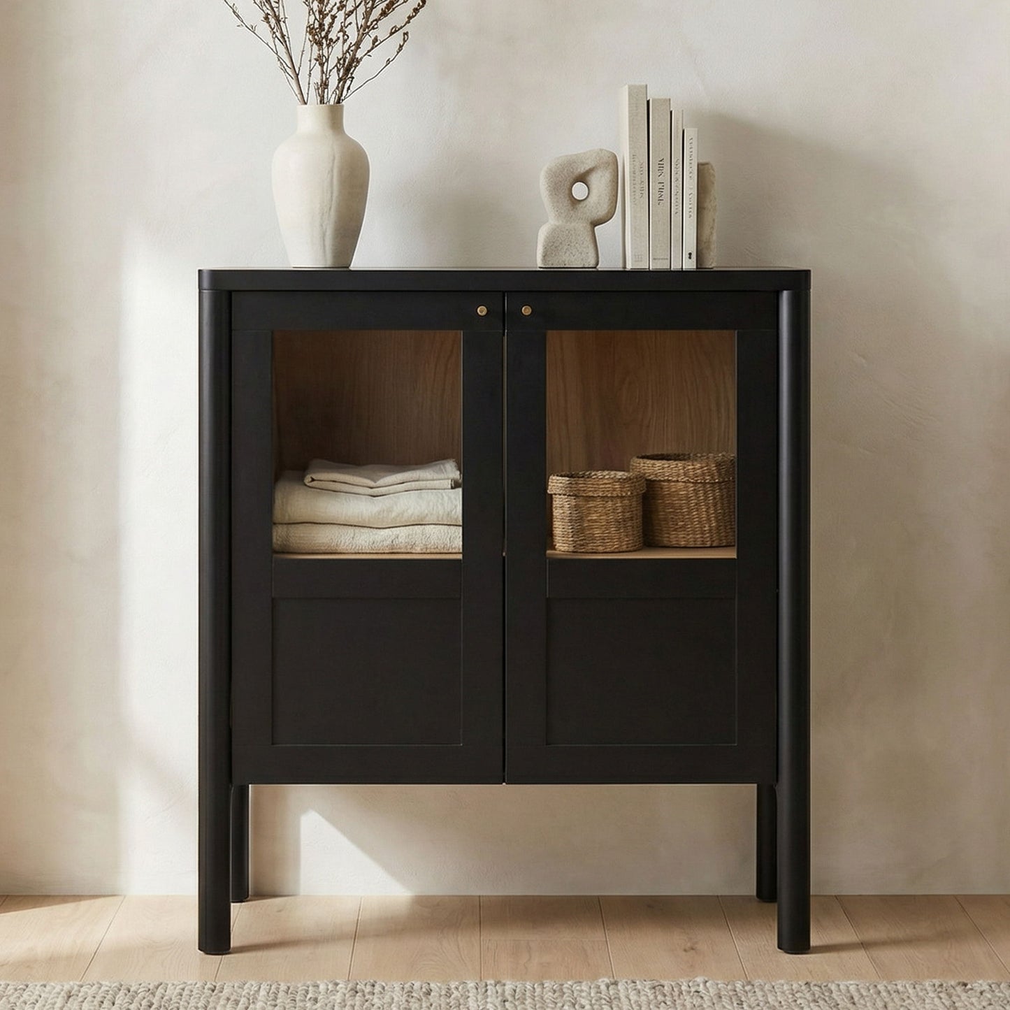 Hannah - Display Cabinet - Black