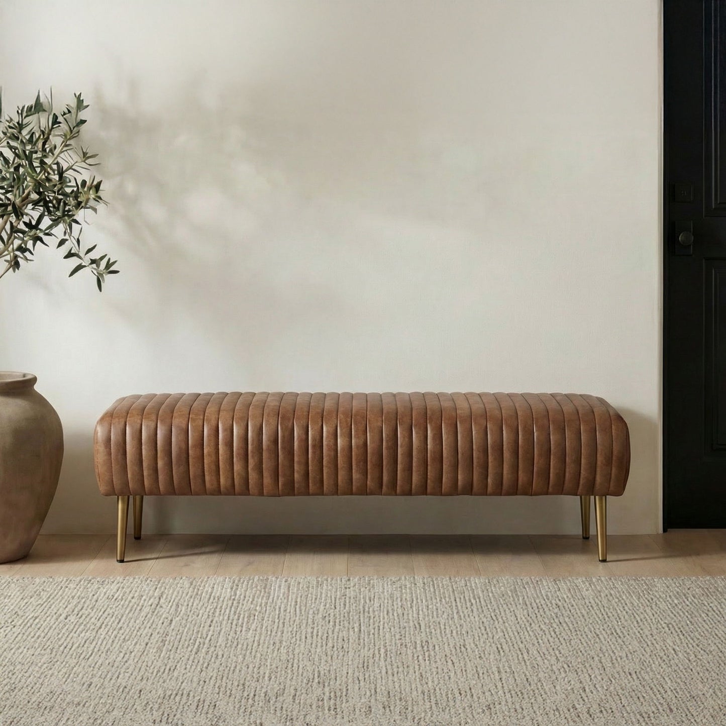 Endora - Bench - Light Brown