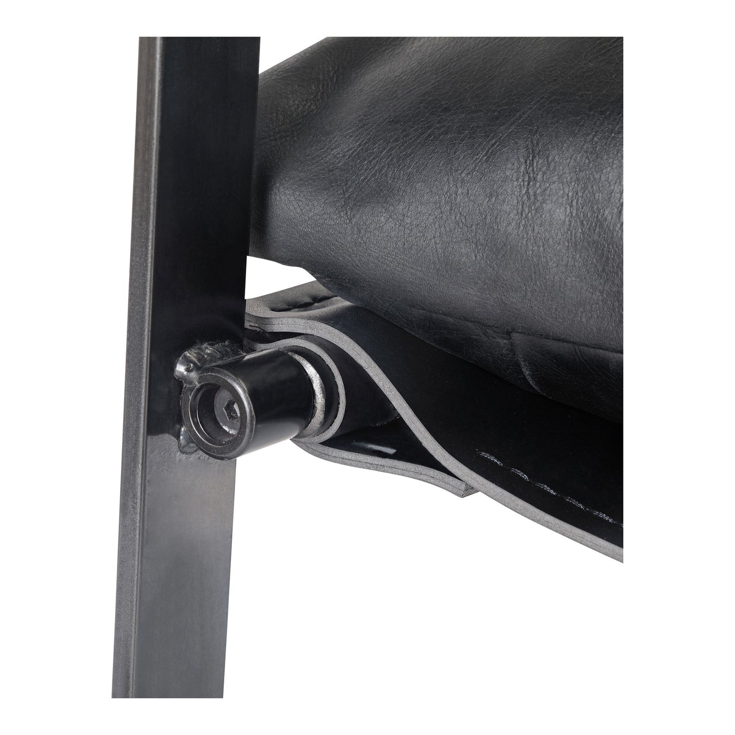 Connor - Leather Club Chair - Black