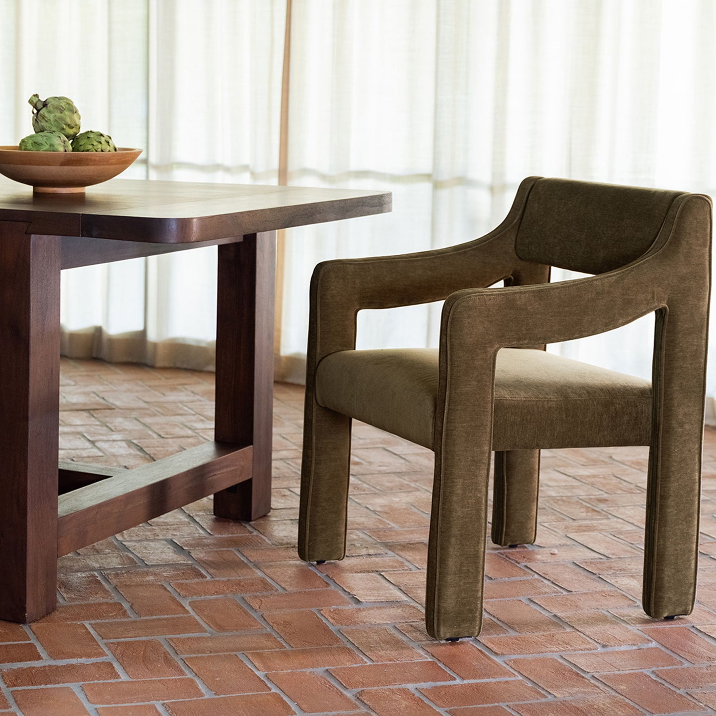 Elise - Dining Chair - Cedar Green