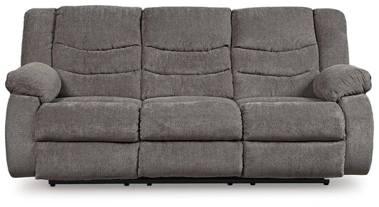 Tulen - Reclining Sofa - Gray - Fabric