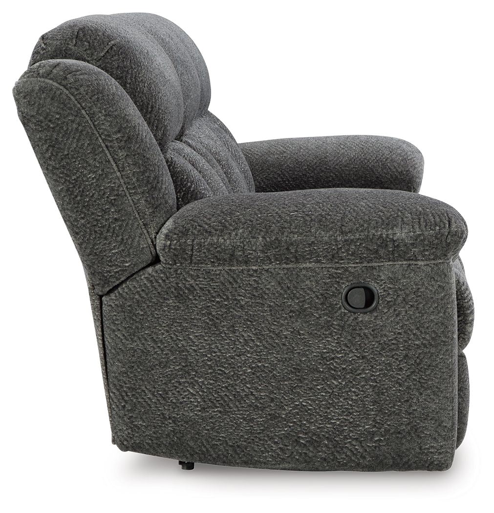 Frohn - Graphite - Reclining Sofa - Fabric