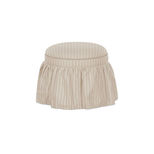 Heidi - Storage Ottoman Stripe - Beige