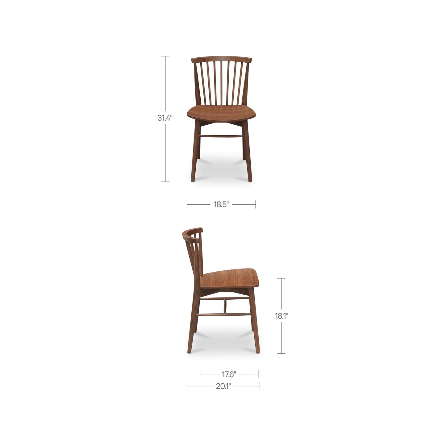 Marley - Dining Chair (Set of 2) - Dark Brown