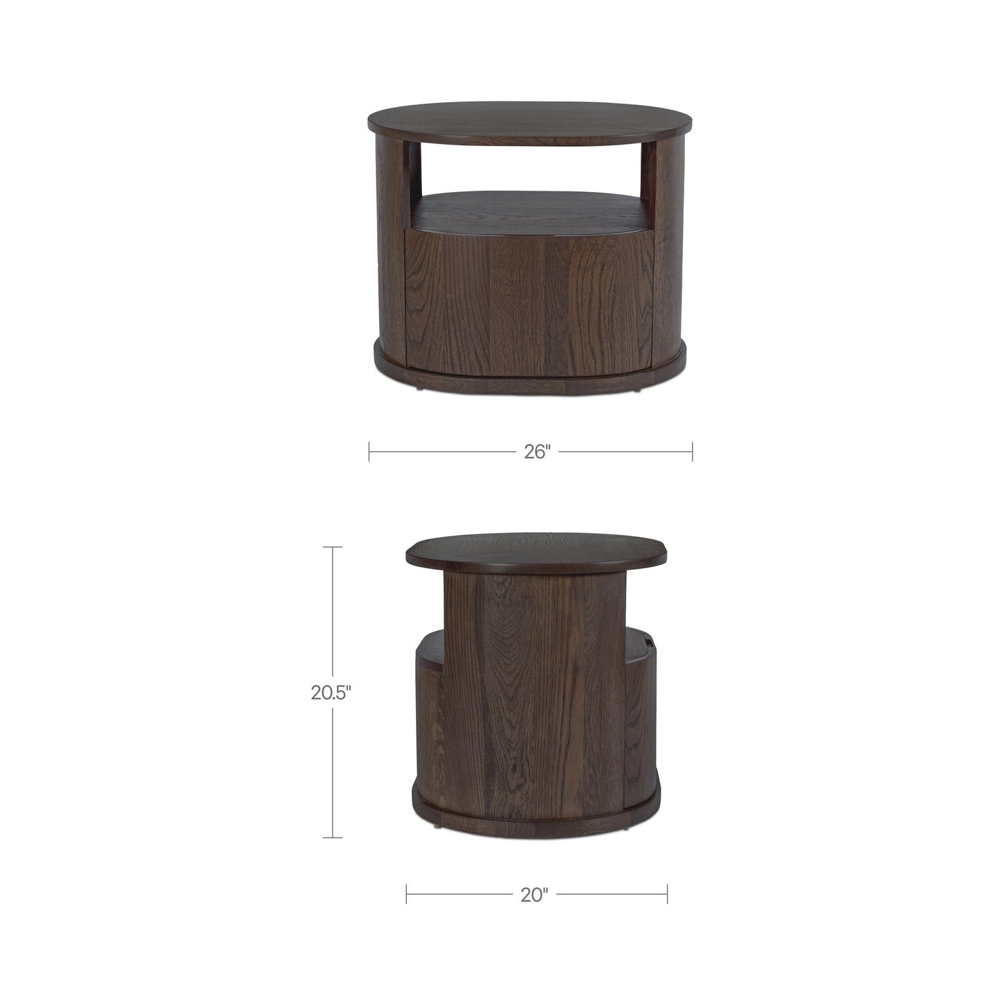 Tommy - Nightstand - Dark Brown