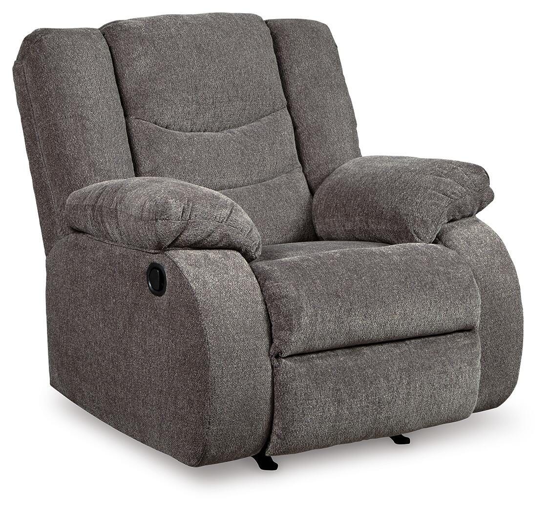 Tulen - Rocker Recliner - Gray - Fabric