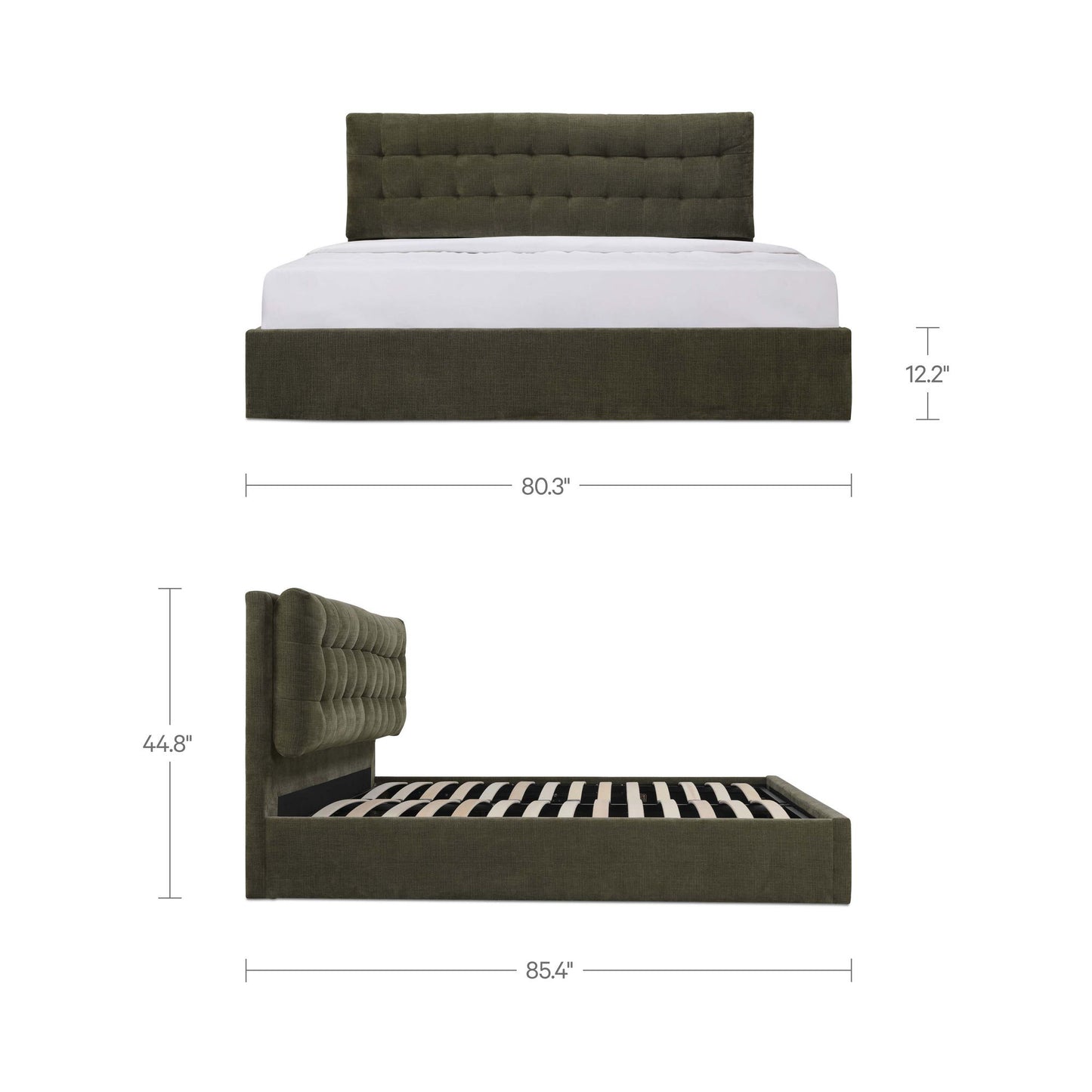 Sebastion - King Storage Bed - Green