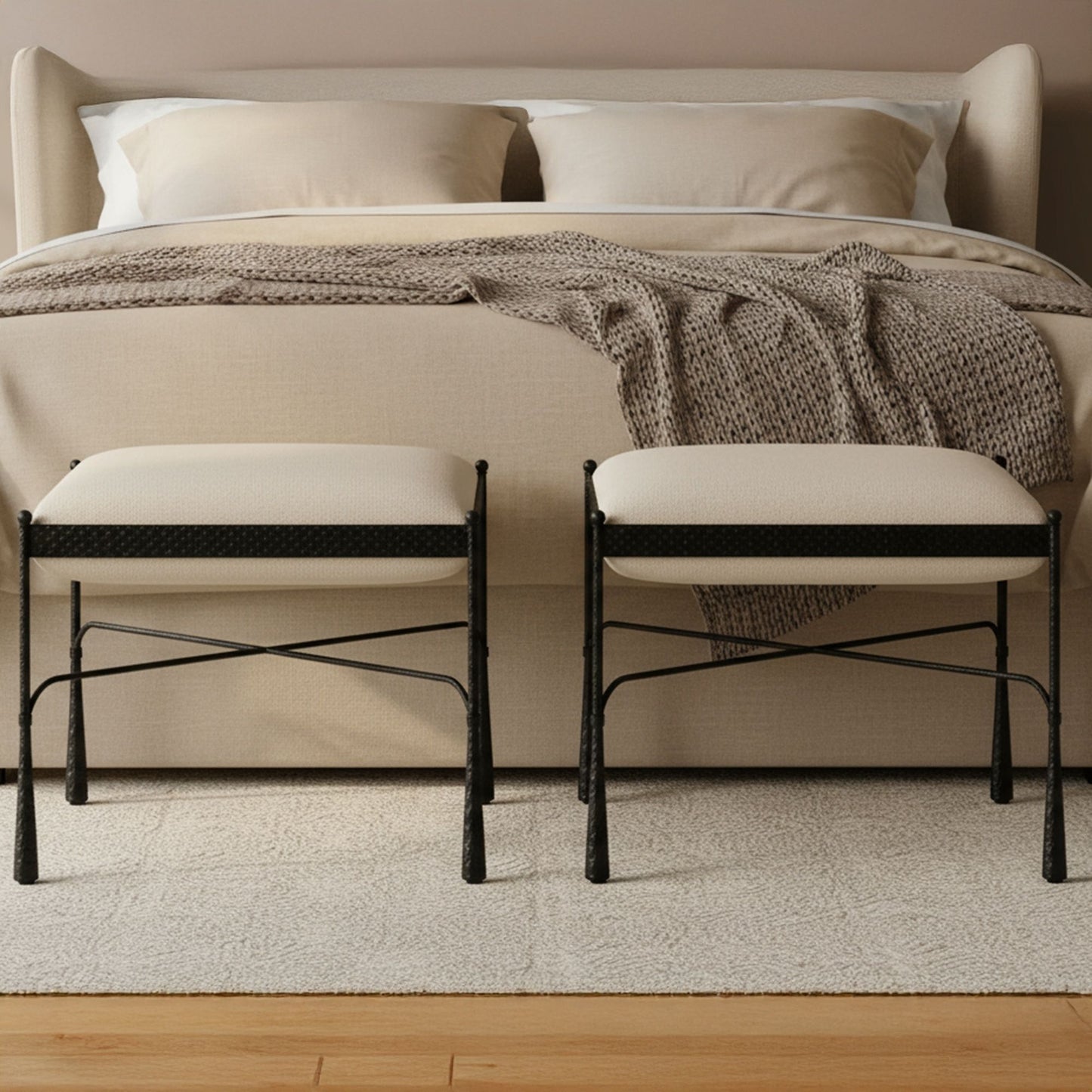 Agne - Stool - Cream