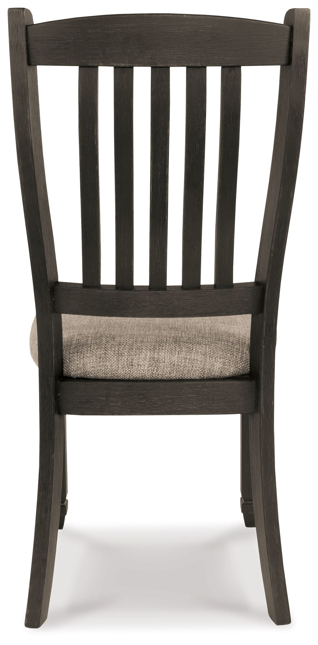 Tyler - Black / Grayish Brown - Dining Uph Side Chair  - Slatback