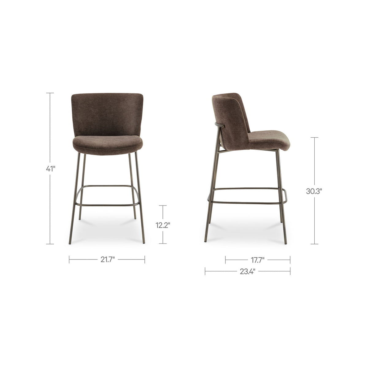 Early - Bar Stool - Dark Brown