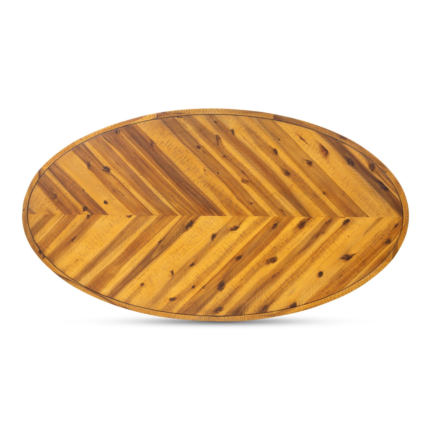 Parq - Oval Coffee Table - Brown