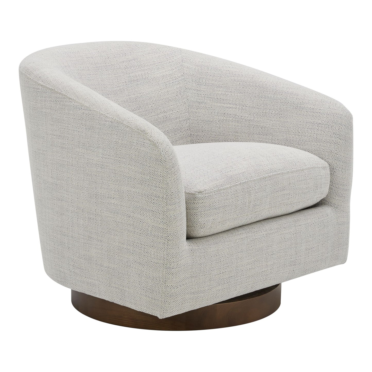 Oscy - Living Room Swivel Chair - Splashed White