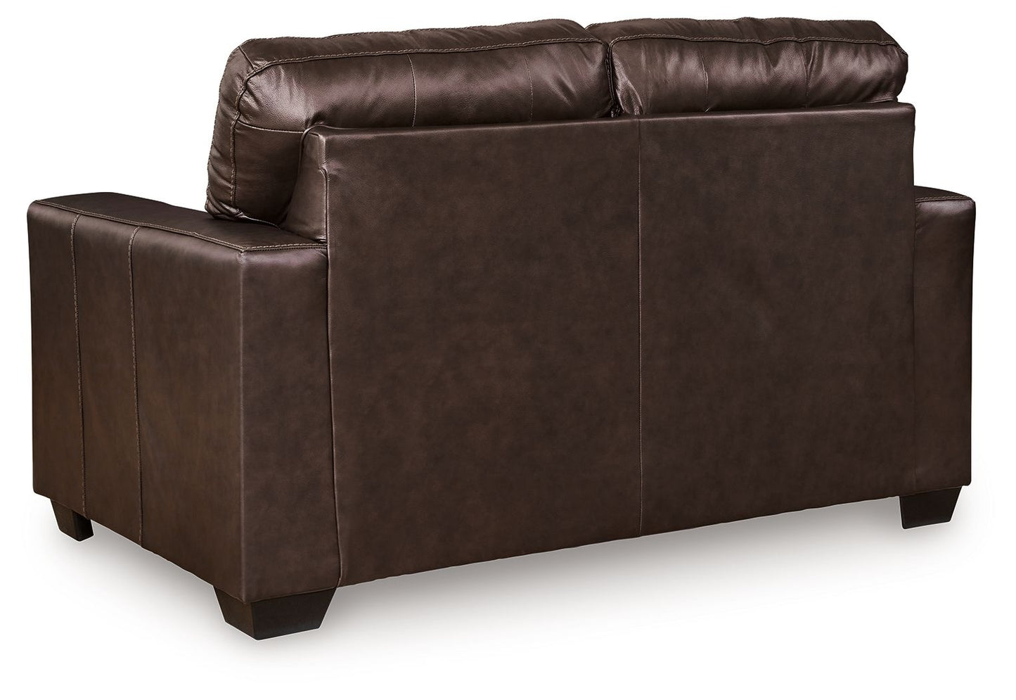 Santorine - Dark Brown - Loveseat - Leather Match