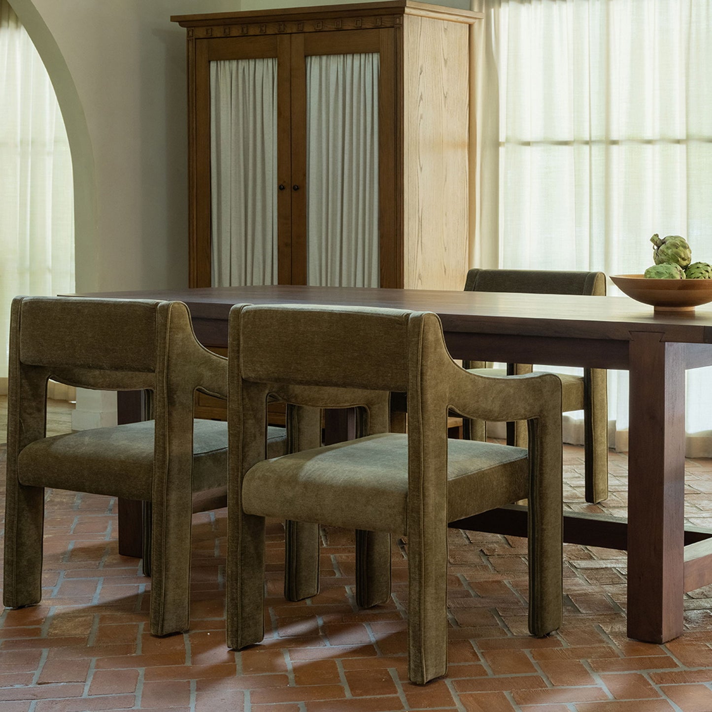 Wilson - Small Dining Table - Warm Brown