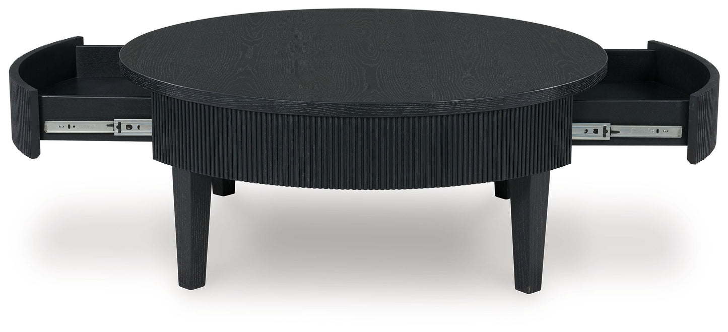 Marstream - Black - Round Cocktail Table