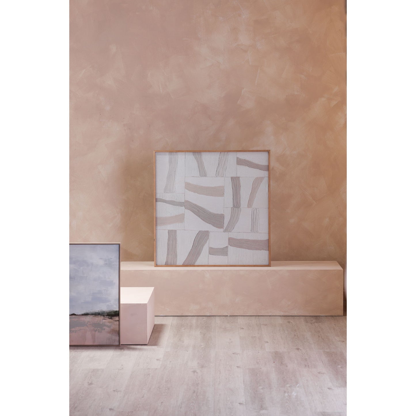 Configured - Framed Painting - White