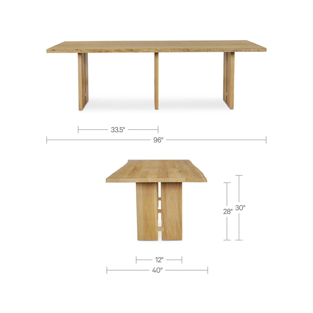 Tessa - Dining Table - Natural