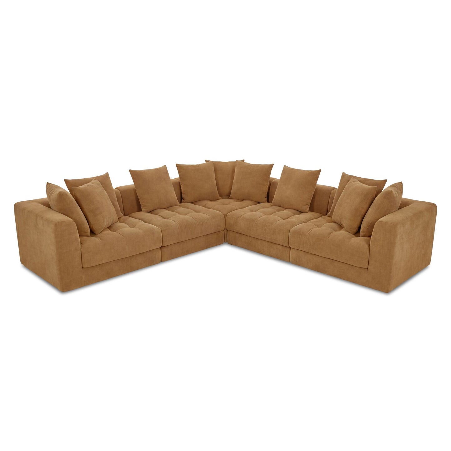 Davie - Classic L Modular Sectional - Golden Yellow