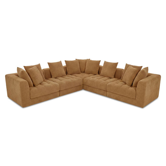 Davie - Classic L Modular Sectional - Golden Yellow
