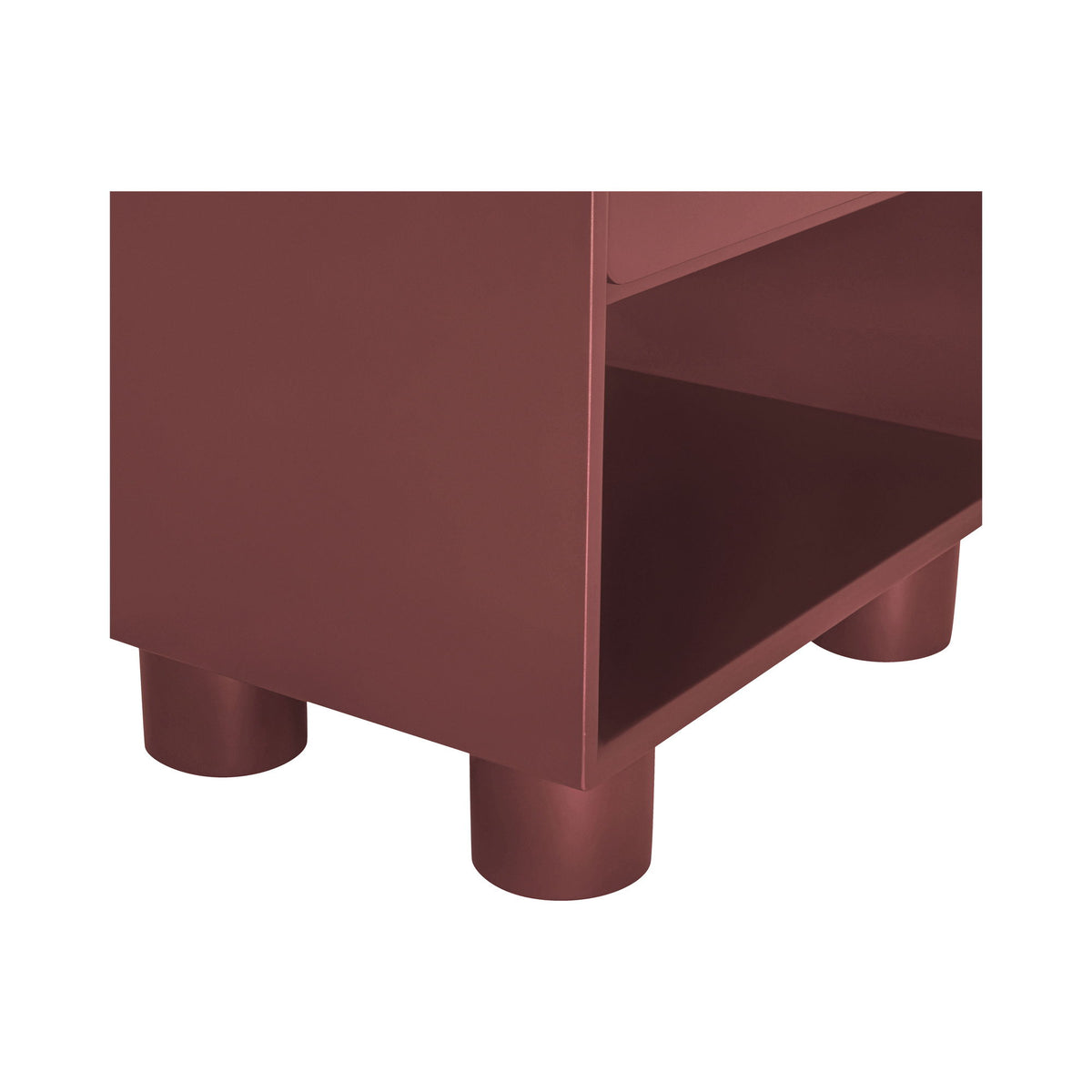 Jolene - Accent Nightstand - Deep Red