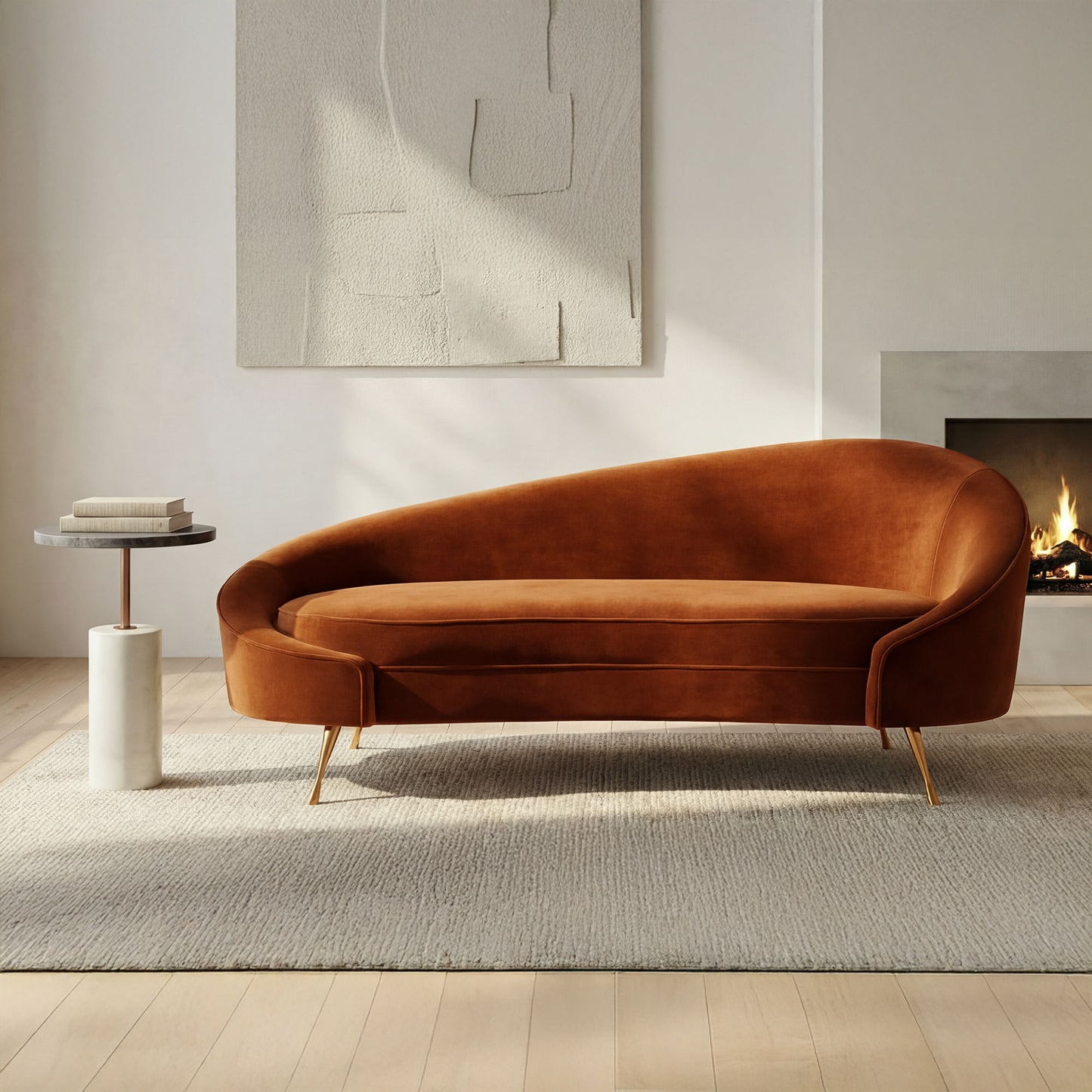 Abigail - Chaise - Umber