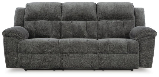Frohn - Reclining Sofa - Graphite - Fabric