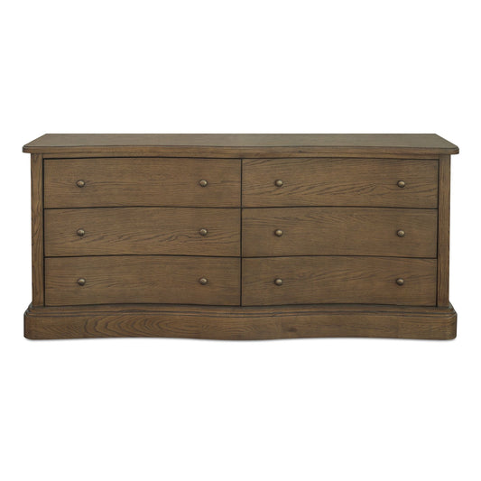 Clarence - 6 Drawer Dresser - Warm Brown