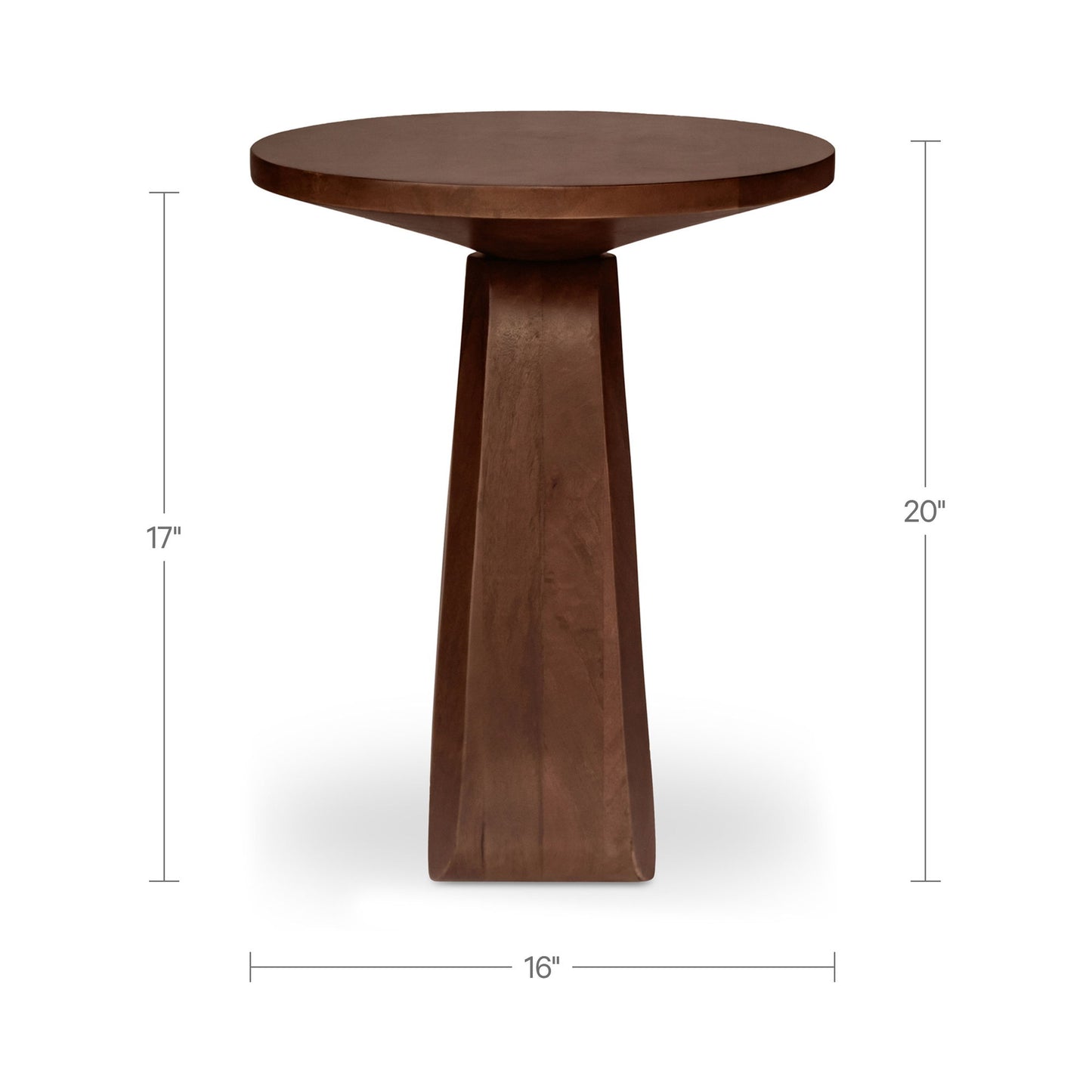 Harley - Side Table - Dark Brown