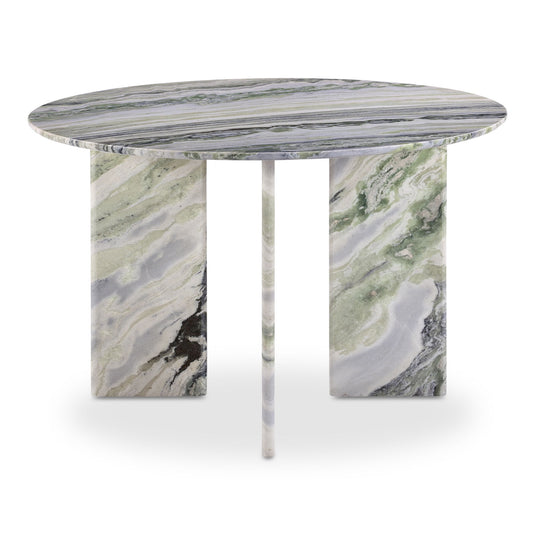 Celia - Round Dining Table - Green / Gray
