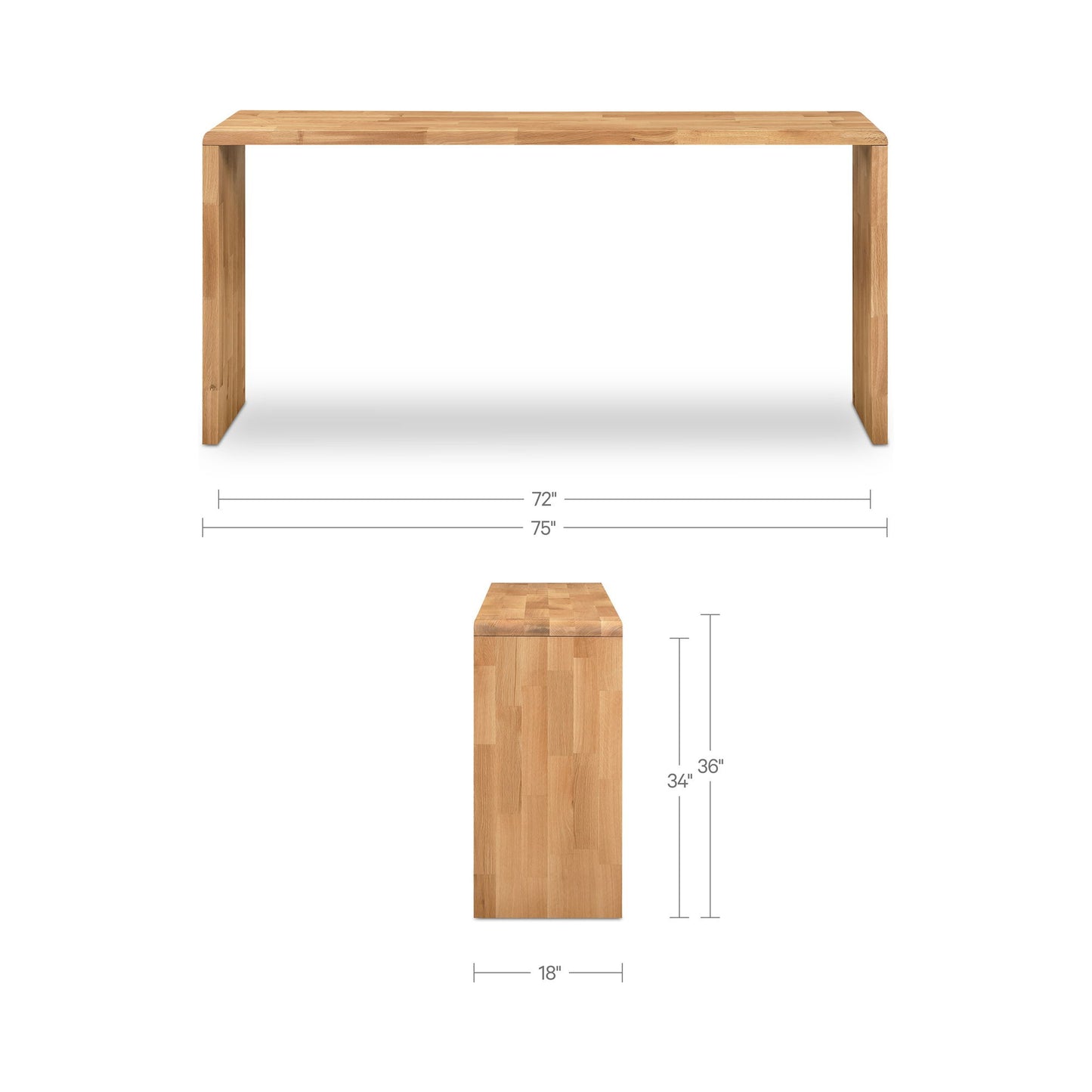 Carrie - Counter Table - Natural