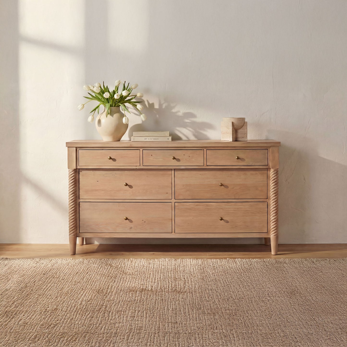 Joni - 7 Drawer Dresser - Natural