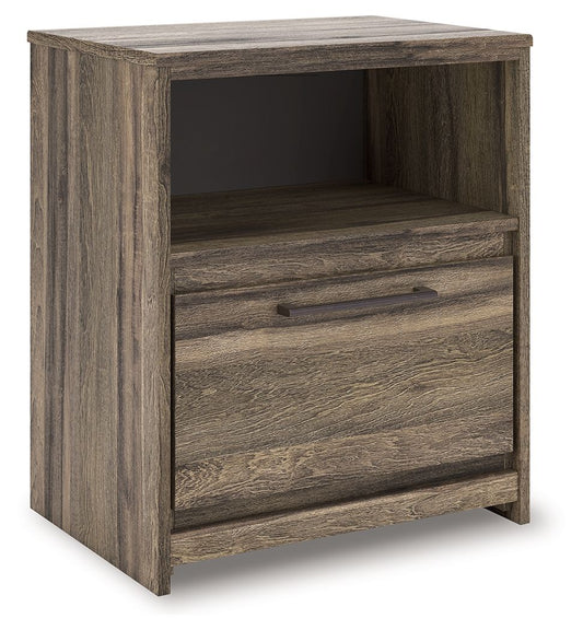 Elbrim - Brown - One Drawer Night Stand