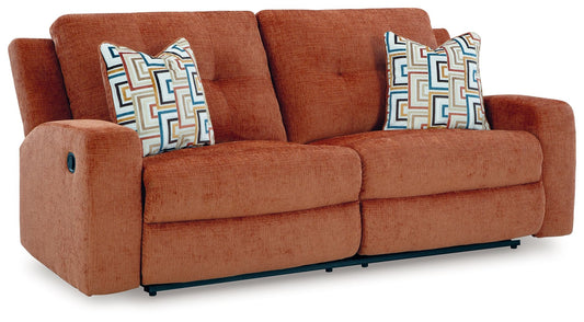 Danum - Spice - 2 Seat Reclining Sofa - Fabric