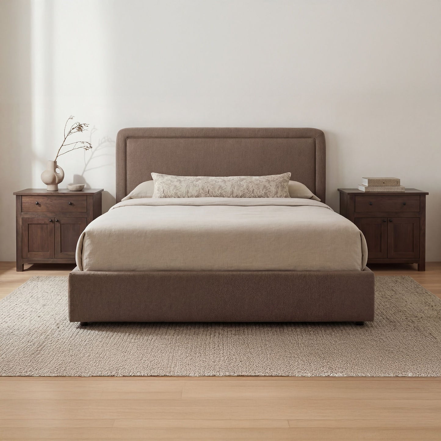 Simon - King Storage Bed - Brown