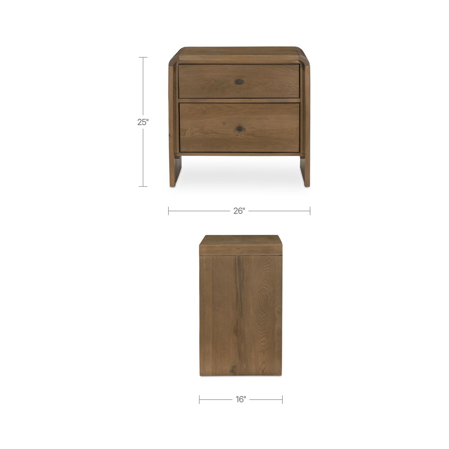 Riley - Nightstand - Oak
