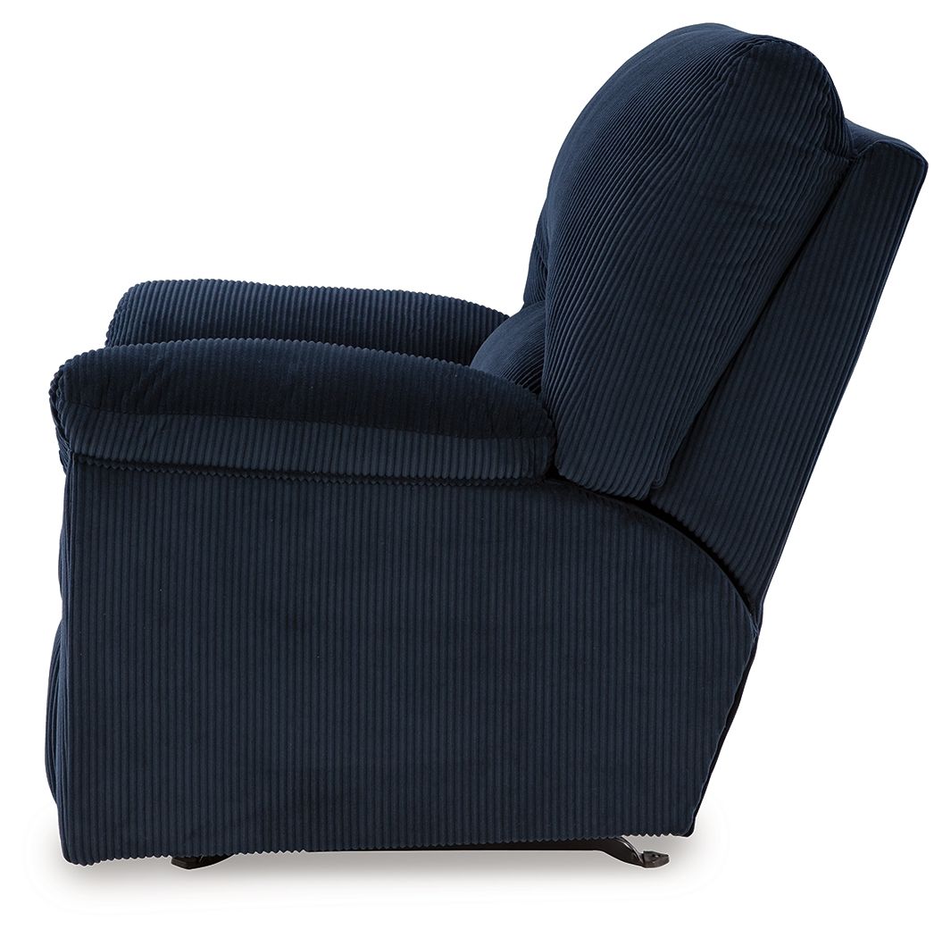 Simplejoy - Navy - Rocker Recliner - Fabric