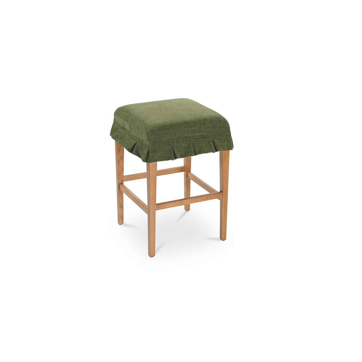 Anna - Counter Stool - Green / Light Brown