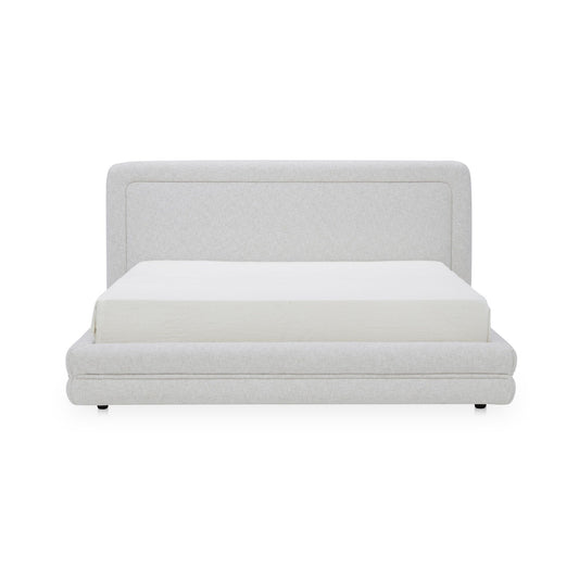 Tory - King Bed Pebble - White
