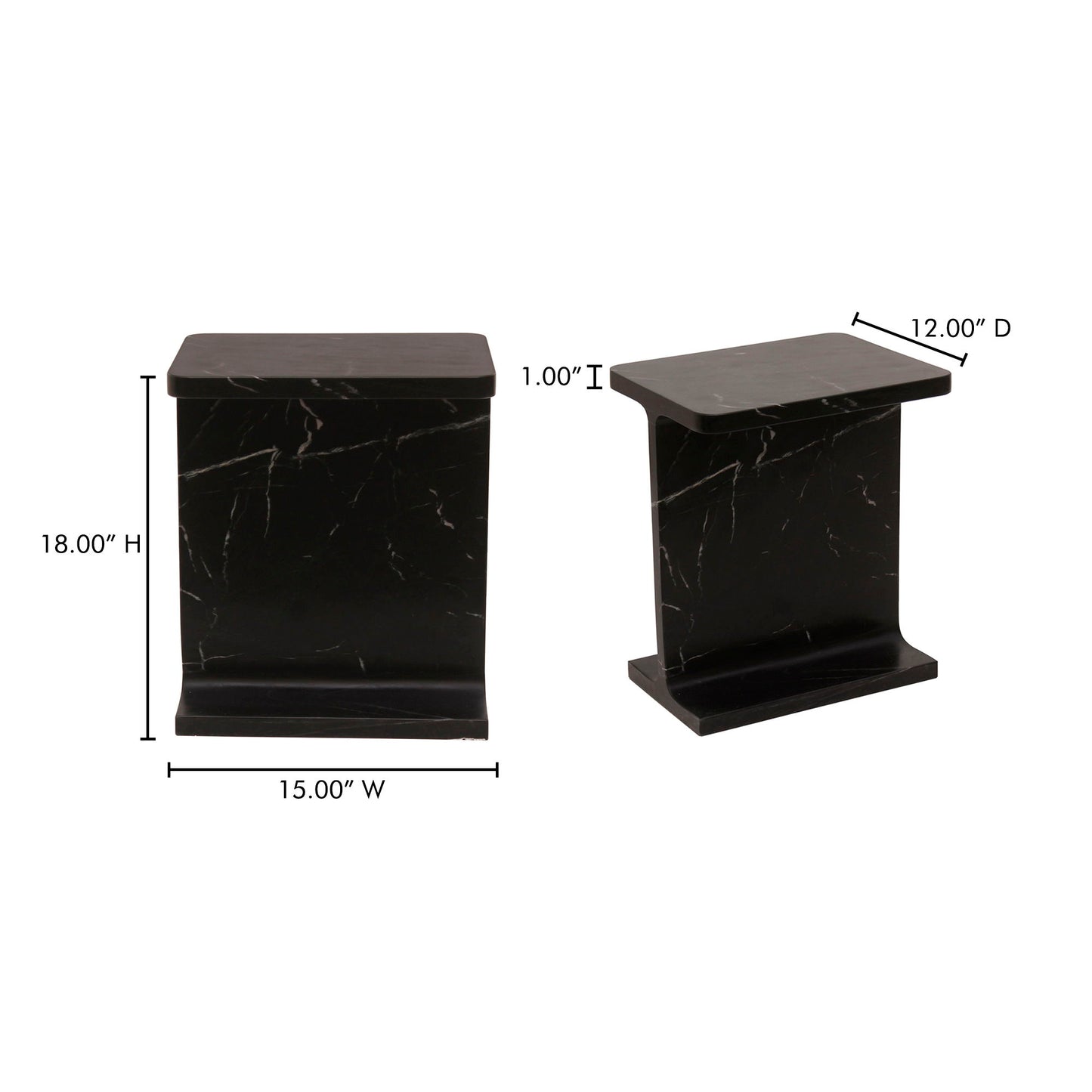 Tullia - Accent Table - Black