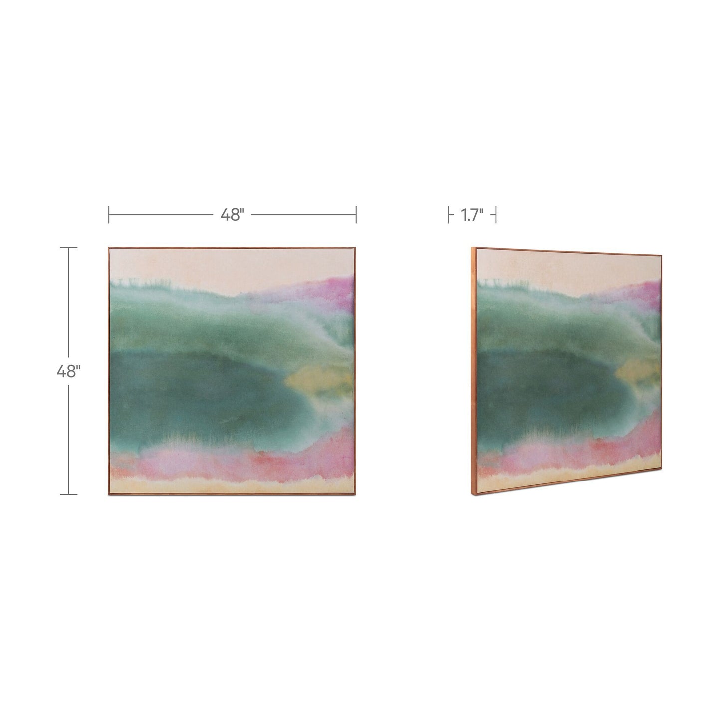 Lotus - Framed Painting - Multicolor