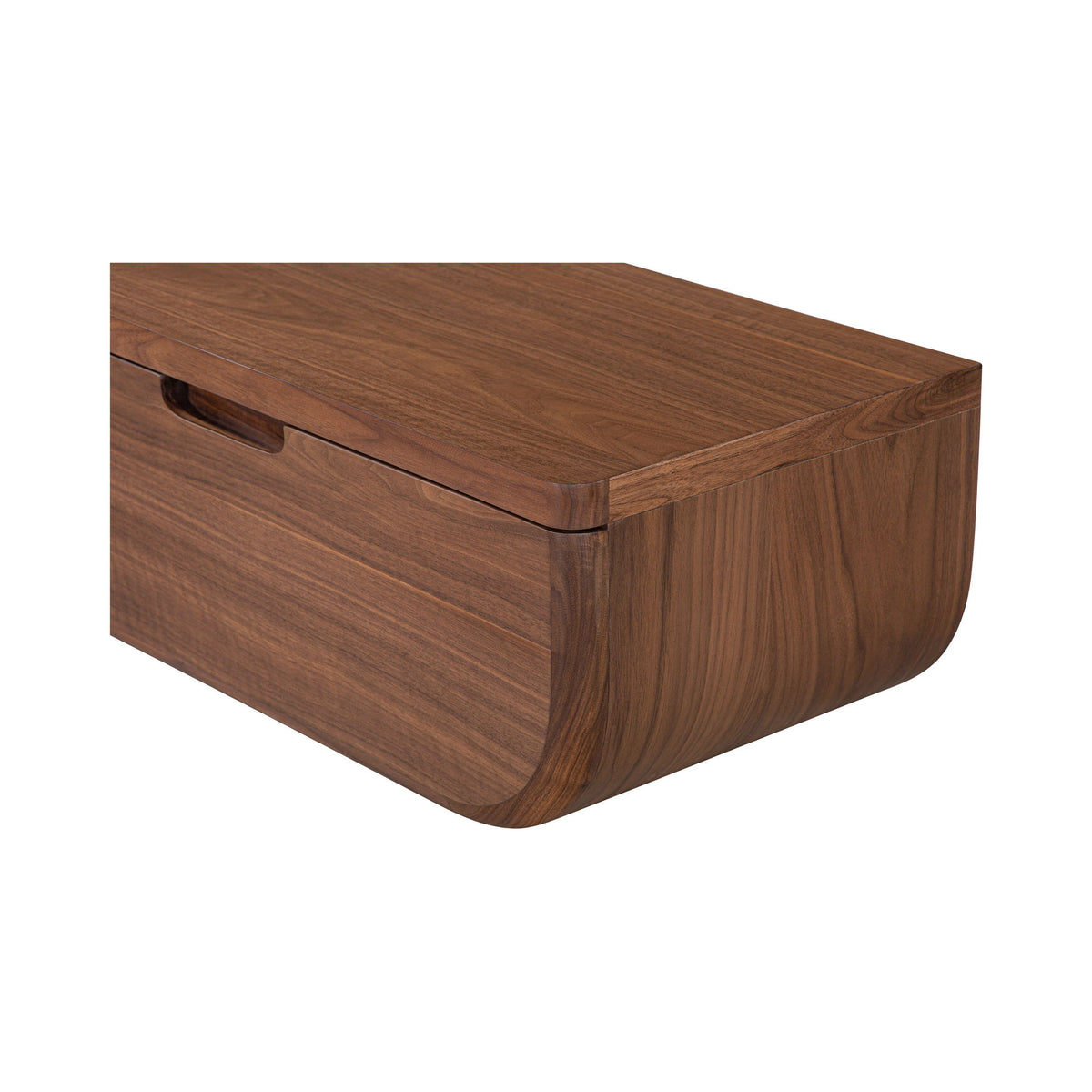 Hettie - Floating Nightstand - Dark Brown